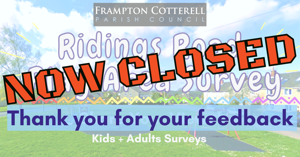 Ridings Road Play Area Survey Now Closed