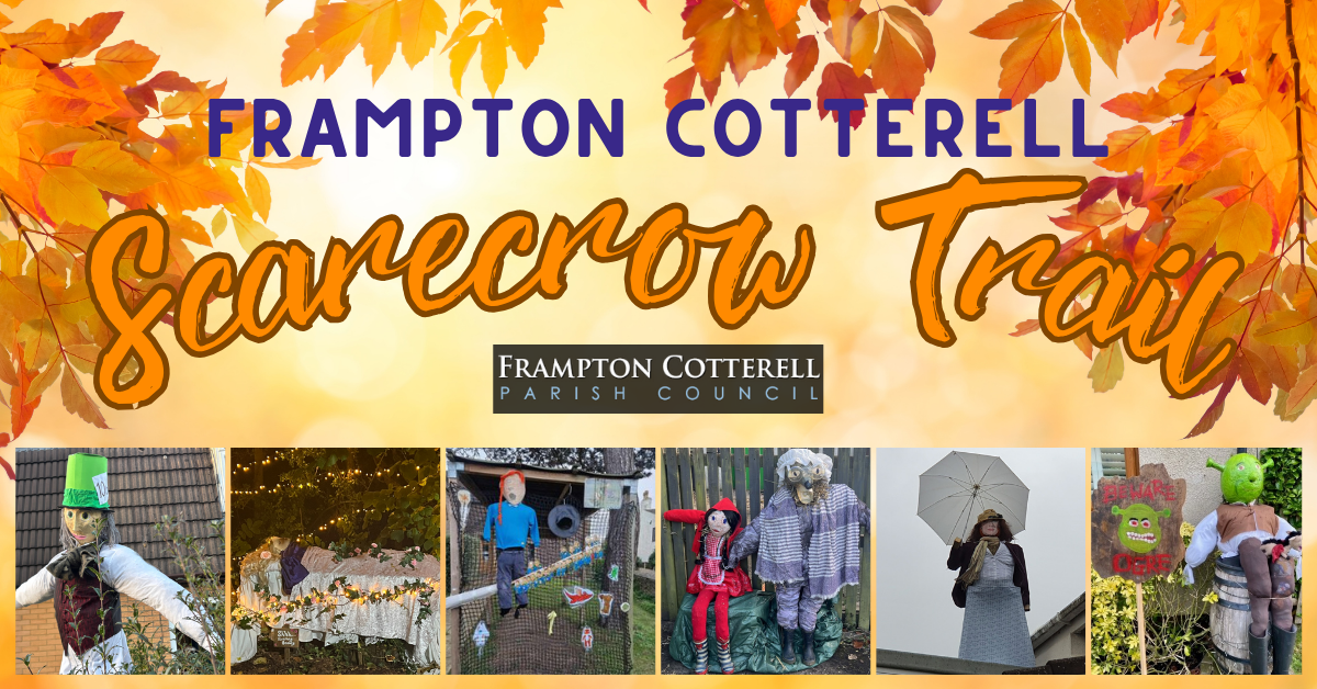 Frampton Cotterell Scarecrow Trail. Frampton Cotterell Parish Council. Six photos of past scarecrows.